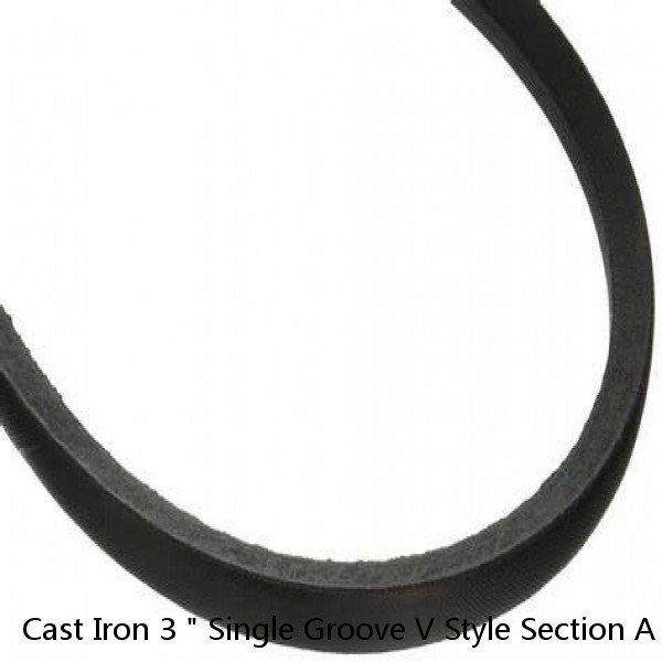 Cast Iron 3 " Single Groove V Style Section A Belt 4L for 3/4 " Shaft Pulley